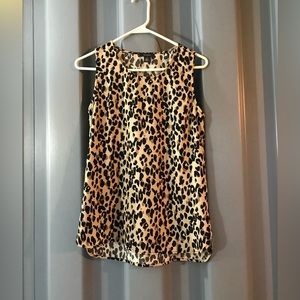 HALOGEN LEOPARD PRINT BLOUSE